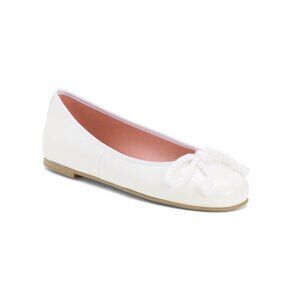 PRETTY BALLERINAS Blanco Made In Spain Leather Rosario Ballet Flats